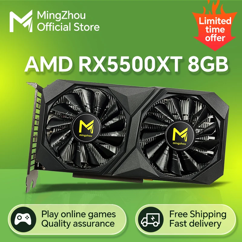 Mingzhou-RX5500XT-8GB-128bit-GDDR6-gaming-graphics-card-AMD-Radeon-rx ...