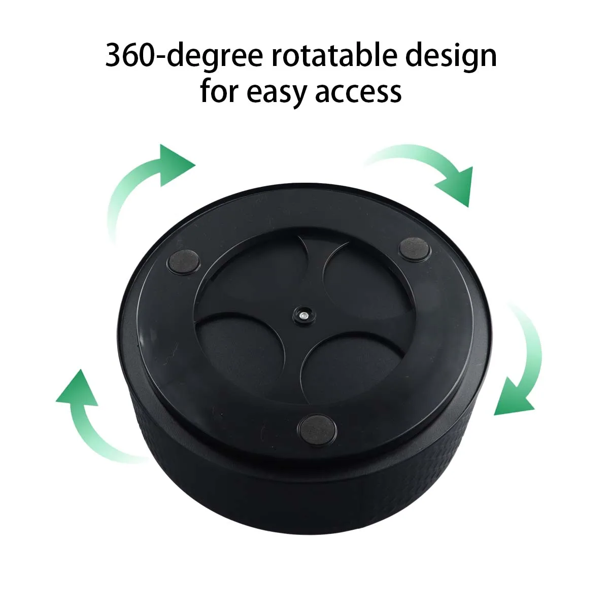 JIAYUYUARPY Rotating Spice Rack Organizer – Stainless Steel Lazy Susan For Kitchen Countertop, Cabinet, Pantry (Black) - View #7