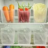 1/6PCS Fridge Side Door Storage Boxes Portable Vegetables Fruits Preservation Box Kitchen Food Grade Plastic Storage Containers 5