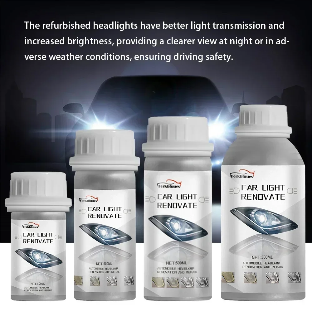 Headlights Liquid Polymer Headlight Chemical Polish Repair Fluid Refurbishment Scratch Repair Polishing Headlights Motorcycle