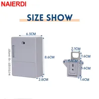 NAIERDI Invisible Sensor Lock EMID IC Card Drawer Digital Cabinet Intelligent Electronic Locks For Wardrobe Furniture Hardware - Image 3