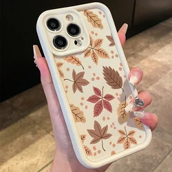 Artistic Autumn Vintage Maple Leaves Phone Case Cover - iPhone SE (2020) (2)