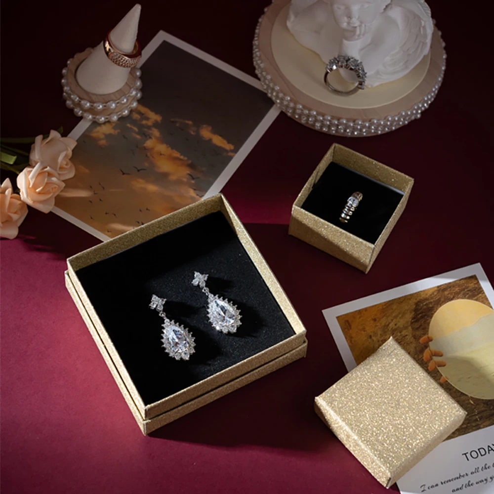 Gift Boxes for Ring Bracelets Necklace Earring Anklets Cufflinks Jewelry Packaing Box Fit Dropshipping Package Accessories 24pcs