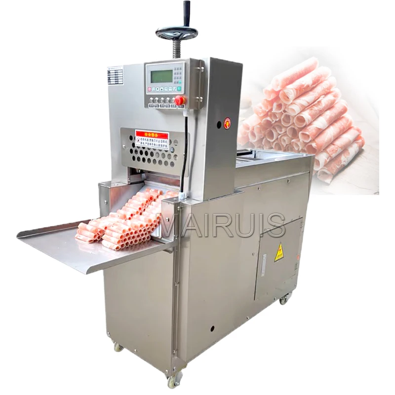 

Commercial Electric Lamb Beef Slicer Freezing Meat Cutting Machine Cnc Double Cut Mutton Roll Machine