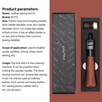 WUTA – Machine à coudre le cuir, Kit de fils de poinçon, couture rapide, outils d'artisanat du cuir, couture à main, cordonnier, outil de réparation de toile 6
