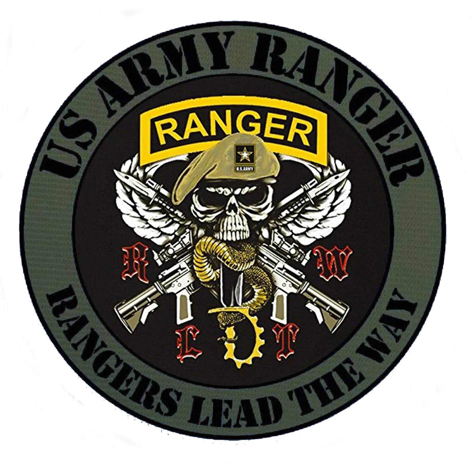 Rangers Lead The Way: Premium Cotton US Army Infantry Graphic T-Shirt