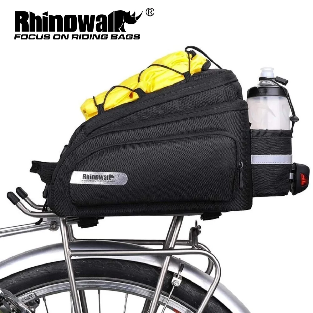 

Rhinowalk Bike Bag 12L Waterproof Cycling Bike Rack Trunk Cargo Bag Pannier Bag Handbag Shoulder Bag