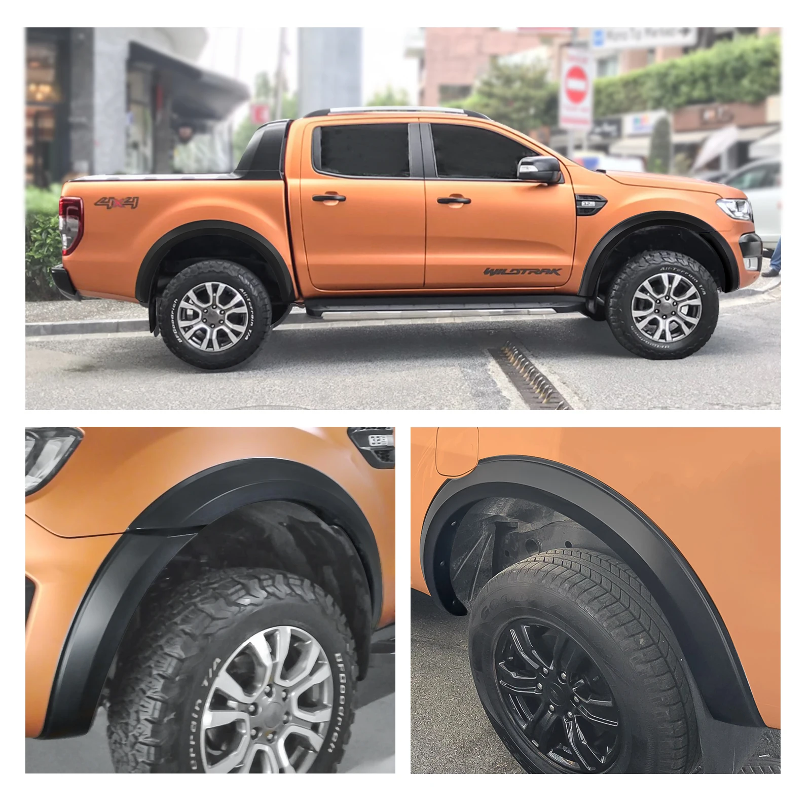 Matte Black Fender Flares Für Ford Ranger T9 2022 2023 + Next Gen V6  Wildtrak Rad Bögen Protector Doppel Kabine 4X4 Auto Produkt - AliExpress