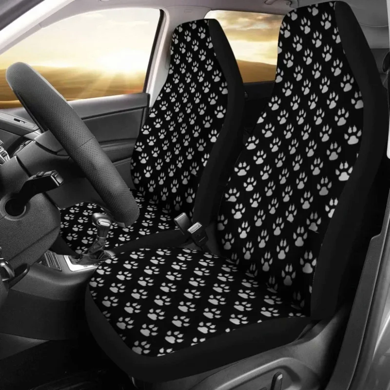 

Paw Print Car Seat Cover 094209,Pack of 2 Universal Front Seat Protective Cover