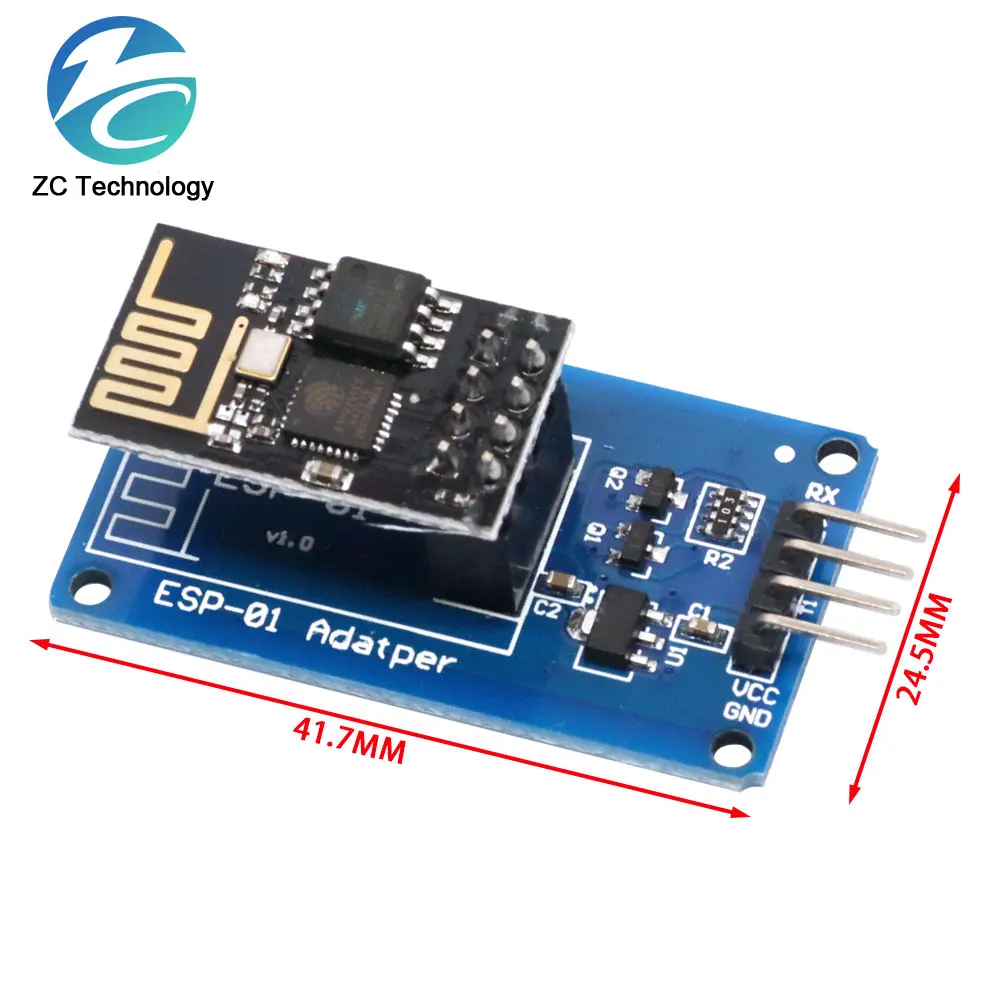 ESP8266 ESP-01 Serielles WiFi-Wireless-Adaptermodul 3,3 V 5 V Esp01 Breakout PCB-Adapter Kompatibel Für Arduino