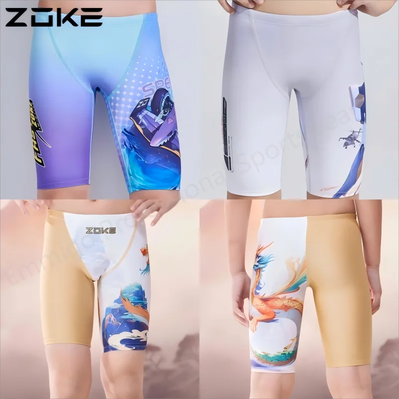 Zoke-bañadores de competición de entrenamiento profesional para