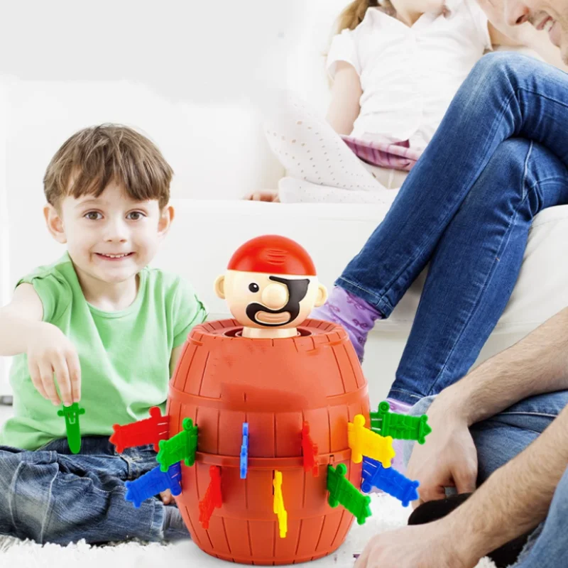 Fun Family Game Party Toys Bad Dog Gnaw Bones Pop Up Pirate Track Logic Board Game Gonggi Jack Stone Pebbles Family Party Game - Image 5