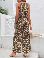 Plus Size 1XL-5XL Fashion Women's Printed Elegant Two-piece Set Vest &Pants Ladies Casual ComfortableTwo-pieces Sets - Image 2