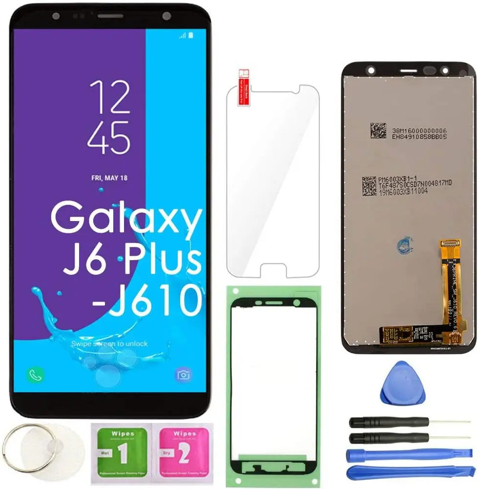 J6 Plus Sostituzione Dello Schermo Lcd Touch Display Digitizer Assembly (Nero) Per Samsung Galaxy J6 + 2018 / J6 Plus Sm-J610 J610G/Ds J