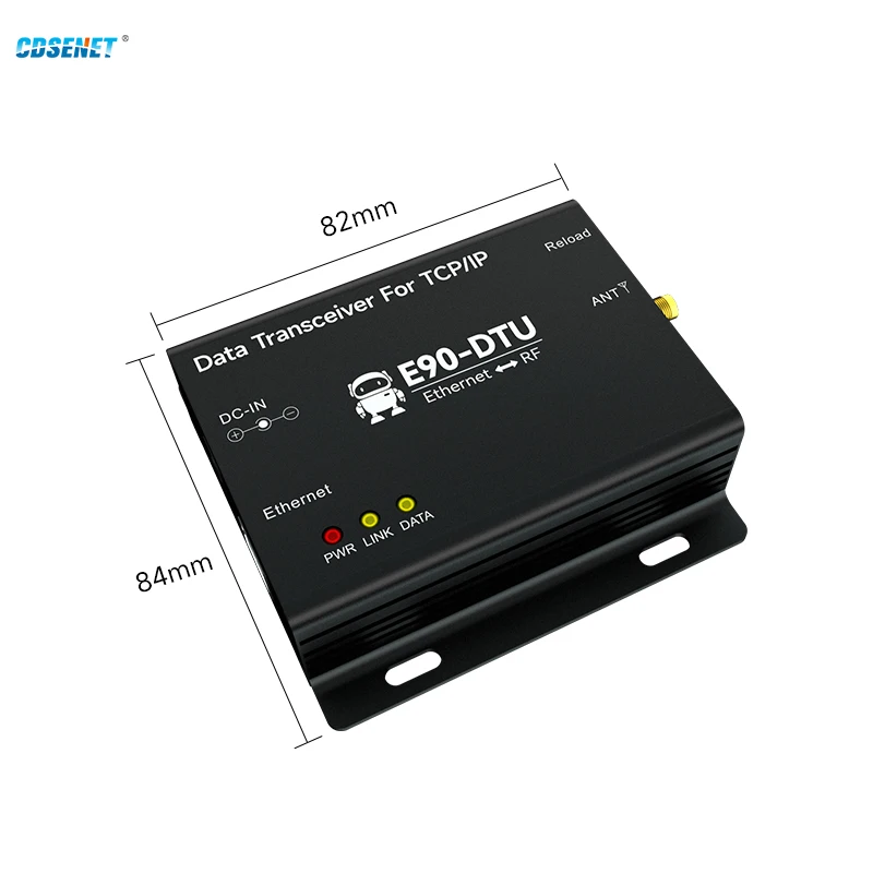 Lora 무선 데이터 변속기 이더넷 게이트웨이, CDSENET E90-DTU(400SL30)E, 30dbm 장거리 10km Modbus TCP-RTU MQTT, 433MHz