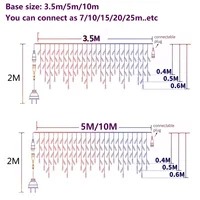 ไฟประดับรูปน้ำแข็ง LED สำหรับตกแต่งงานปีใหม่ งานแต่งงาน สวน ระเบียง งานคริสต์มาส 3