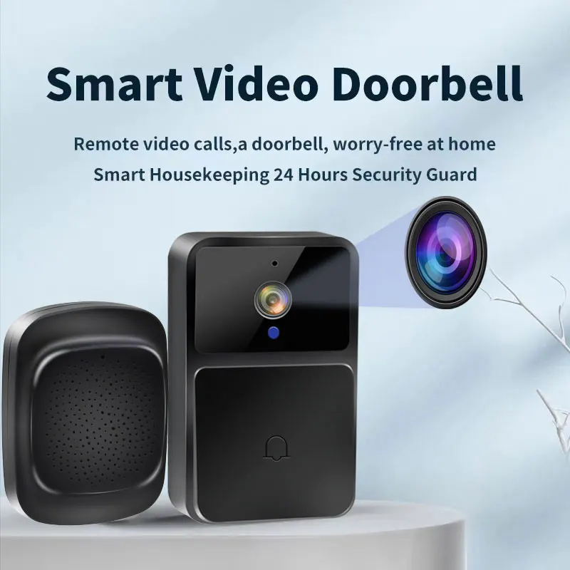 Video Doorbell Camera WIFI Night Vision HD Wireless Smart Home Security Battery Door Bell Two Way Intercom Voice Change For Home
