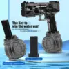 Strong Glock LED Electric Water Pistol Toy Automatic Squirt Water Gun Continuous Spray Blaster Summer Pool Toys for Kids Adult 2