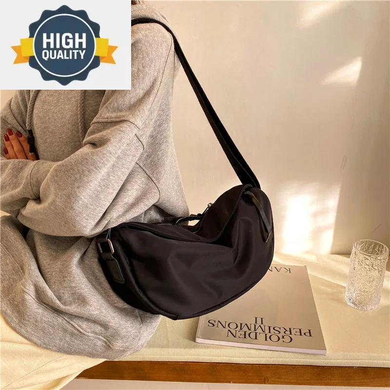 

Женская сумка-мессенджер, новинка 2024, Студенческая сумка jiaozi из ткани Оксфорд в Корейском стиле Харадзюку ольччан, японское плечо