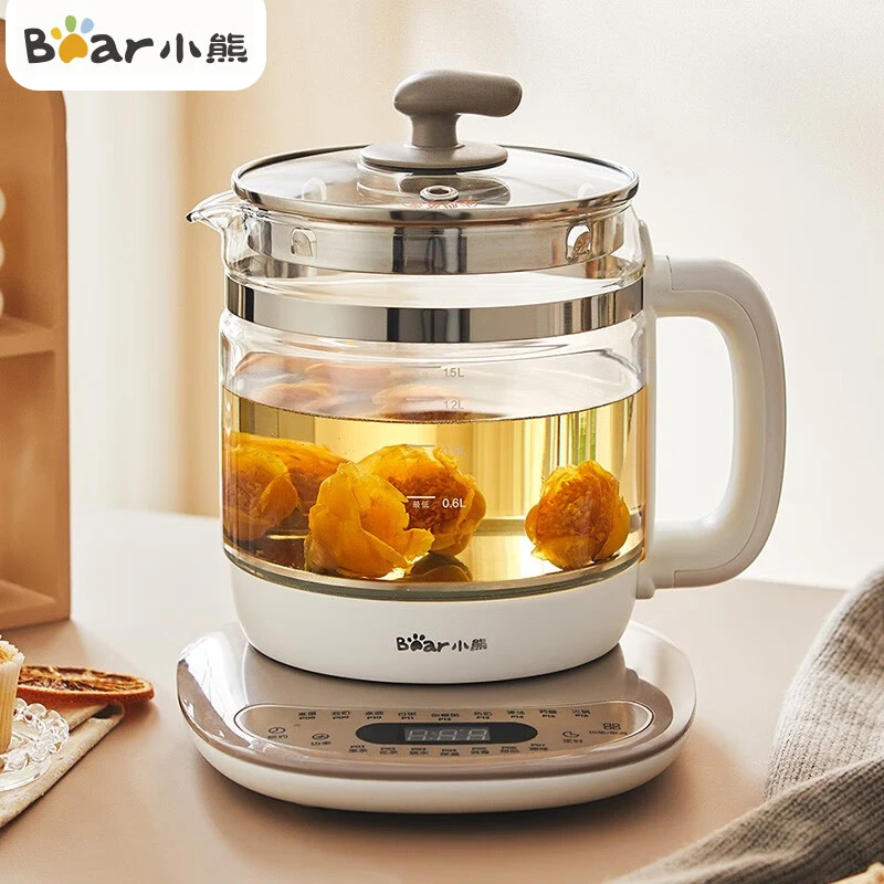 BearElectricKettleMultifunctionHealthPot15LDesertFlowerTea
