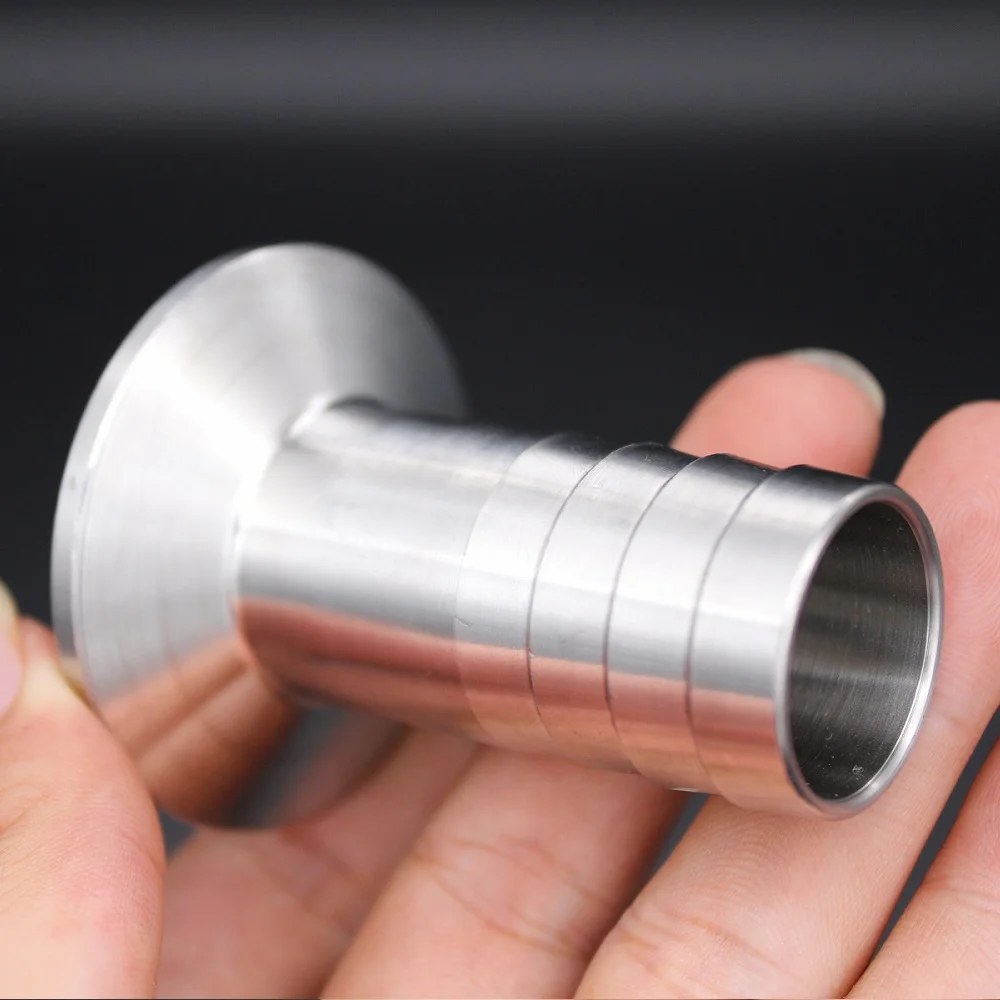 0.5" 1" 1.5" Tri Clamp 6-51mm Hose Barb Pipe Fitting Connector SUS304 316L Stainless Sanitary Homebrew