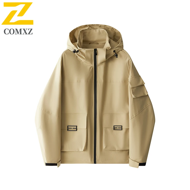 EiAO Jacket  Men's Workwear  Waterproof Windproof Multi-Pocket Outdoor Coat for Hiking Camping Fishing Urban Adventure 2025