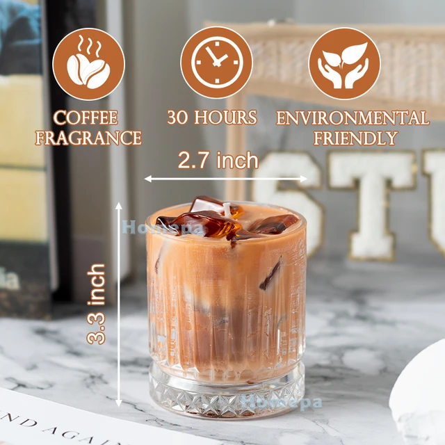 Latte Coffee Scented Candles Aesthetic Room Decor Natural Soy Wax Jelly  Candle Iced Americano Aromatherapy Gift For Housewarming - Candles -  AliExpress