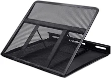 

HUANUO Adjustable Laptop Stand Riser for Desk, Fits Up to 15.6 inch Notebook, Mesh Ventilated Laptop Cooling Stand with 8 Tilt