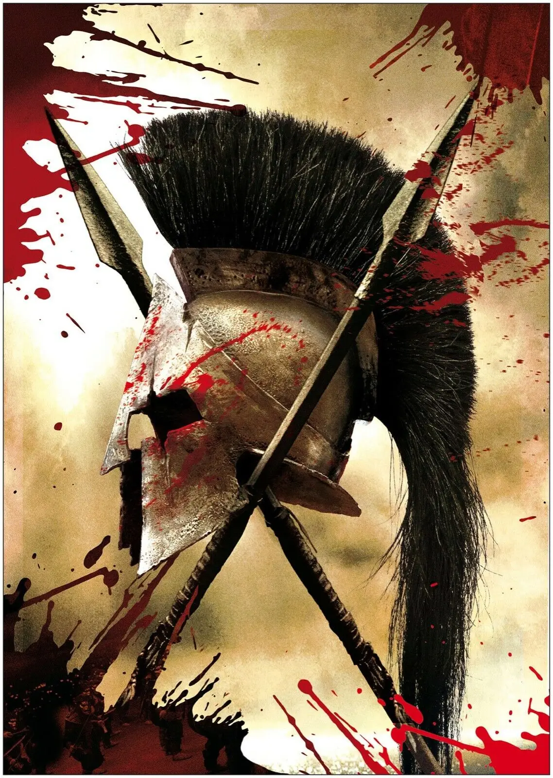 300 Spartan Warrior Classic Movie Art Picture Print Silk Poster Home Wall Decor
