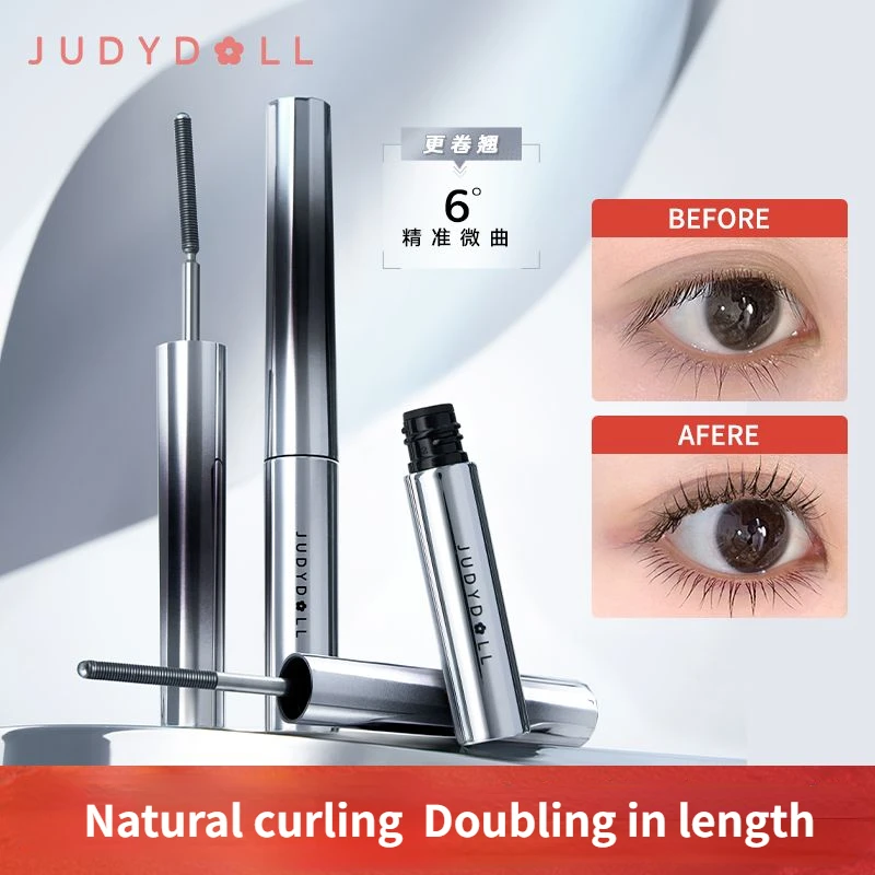 

Judydoll Three-Dimensional Curling Metal Steel Tube Mascara Lengthening Waterproof Long Not Smudge Thick Brown Base Eyes Makeup