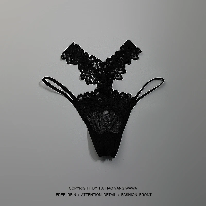 

Lace strappy underwear
