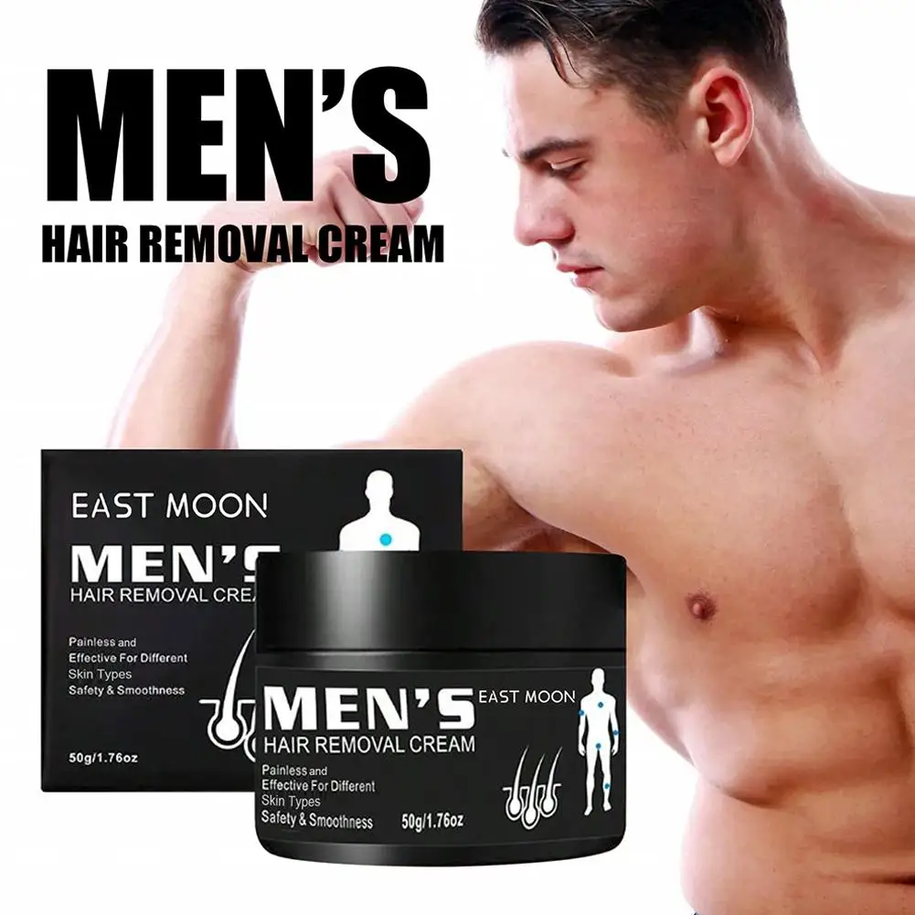 

50g Men'S Painless Hair Removal Cream Mild Non Irritating Arm Armpit Body Leg Hair Refreshing Removal Cream Gentle T9S0