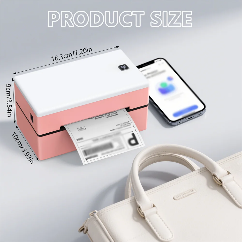 Marklife Thermal Label Printer Marker D200 Bluetooth Shipping Inkless Sticker Printer Compatible with iPhone Android Mac Window