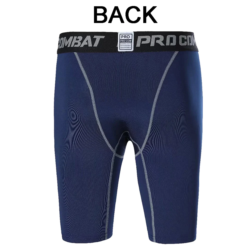 Men Running Marathon Compression Shorts Quick Dry Run Training Fitness Leggings Bodybuilding Tights Sports Men Gym Male