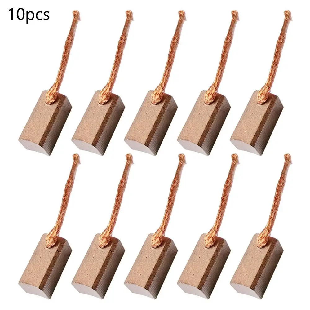 10pcs High quality Generic J460 Hand Tools Carbon Brushes Wire Leads Generator Electric Motor Brush Replacement