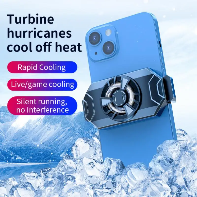 Gaming Cooling Fan Mini Mobile Phone Game Radiator Air-cooled