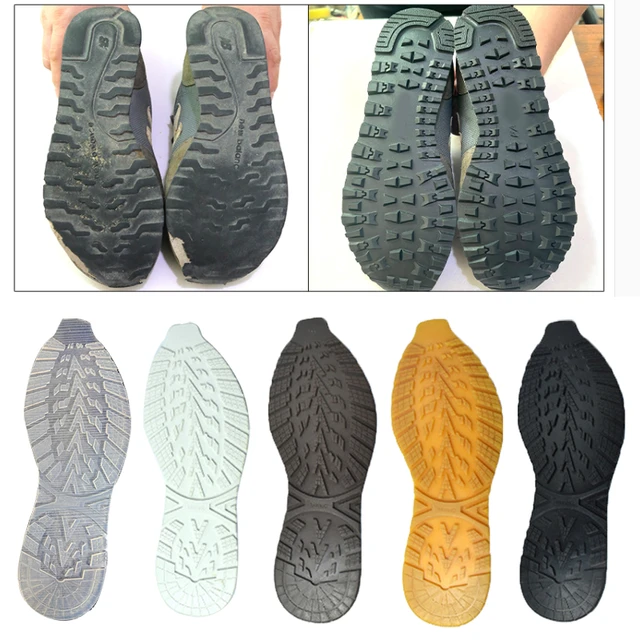 Suole per scarpe in gomma suole di ricambio fai-da-te solette solette  antiscivolo protezione suola completa Sneaker riparazione scarpe adesivo  Pad - AliExpress