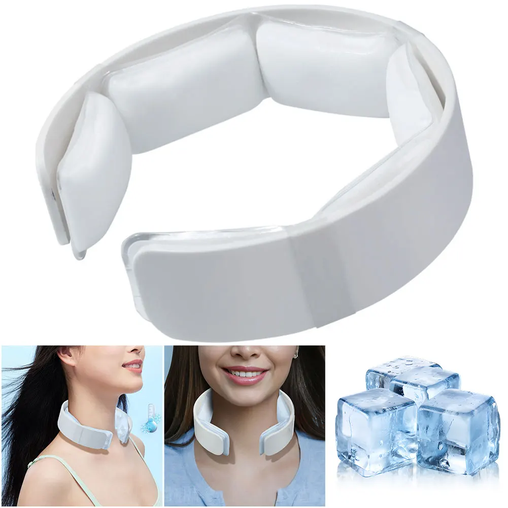 Anelli refrigeranti riutilizzabili per il collo, impacchi freddi indossabili per il collo, per attività all'aperto - Image 6