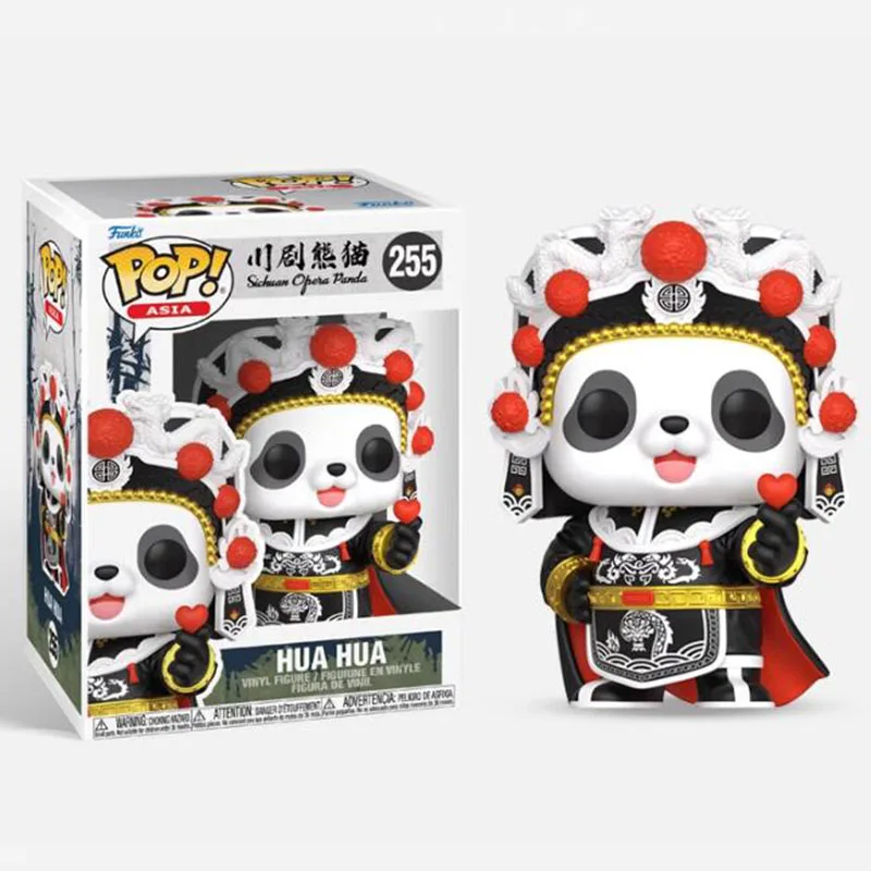 thumbnail image 4 of Funko Pop Hua Hua #255 Meng Meng #256 Tuan Tuan #257 Yuan Yuan Asia Ópera de Sichuan Panda vinilo figuras de acción de juguete muñecas regalos, 4 of 5