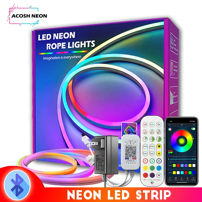 RGBIC LED Lights with Music Sync Neon Light with WIFI Neon Light With Bluetooh Lightt Bar App Control Effect Partty Atmosphere