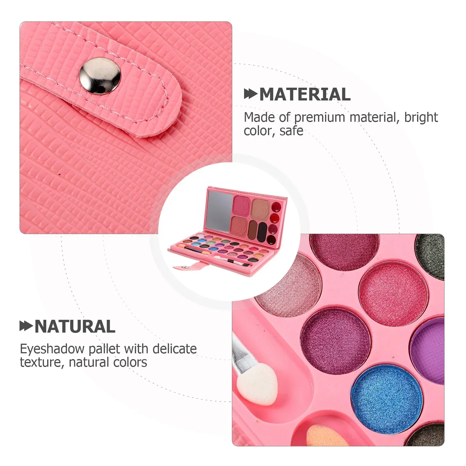 33 Colors Makeup Set Eye Shadow Powder Blush Lipstick Lasting Cosmetics Makeup with Mirror For Beginner Travel Portable Palette 6