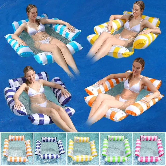 Introducing the Mesh Material Inflatable Hammock Swimming Water Sofa