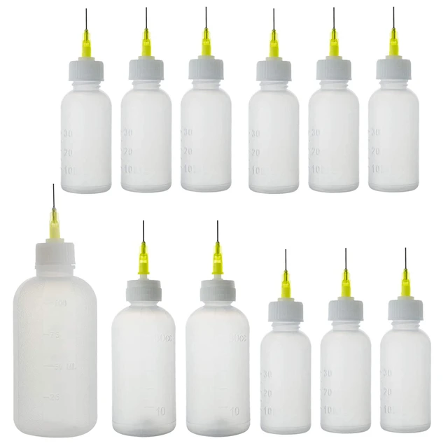 20 Pcs Dispensing Bottle Plastic Small Glue Bottles Needle Tip Squeeze