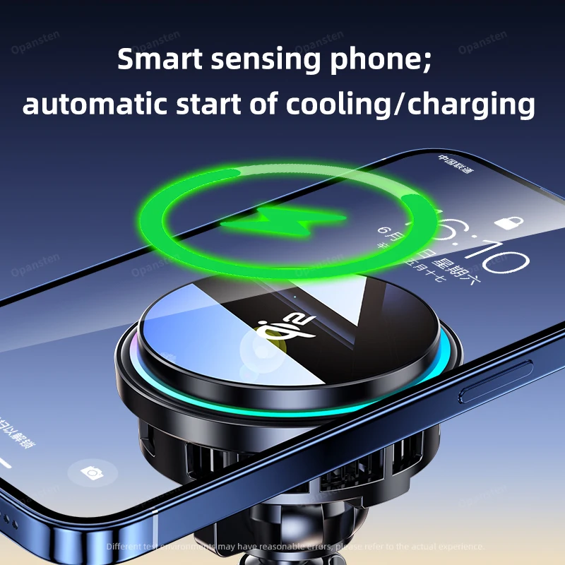 Wireless Car Charger Tempered Glass Fast Charging