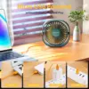 SmartDevil Small Personal USB Desk Fan,3 Speeds Portable Desktop Table Cooling Fan Quiet Operation for Home Office Car Outdoor 4