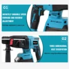 Electric Goddess Brushless Electric Hammer Forward and Reverse Concrete Multi Functional Electric Tool For Makita 18V Battery 4