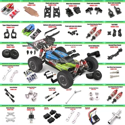 WLtoys 144001 1/14 RC Car Spare Parts Swing Arm C Seat Vehicle Bottom Motor Reduction Gear Cover Shock Absorbers Tire Plastic