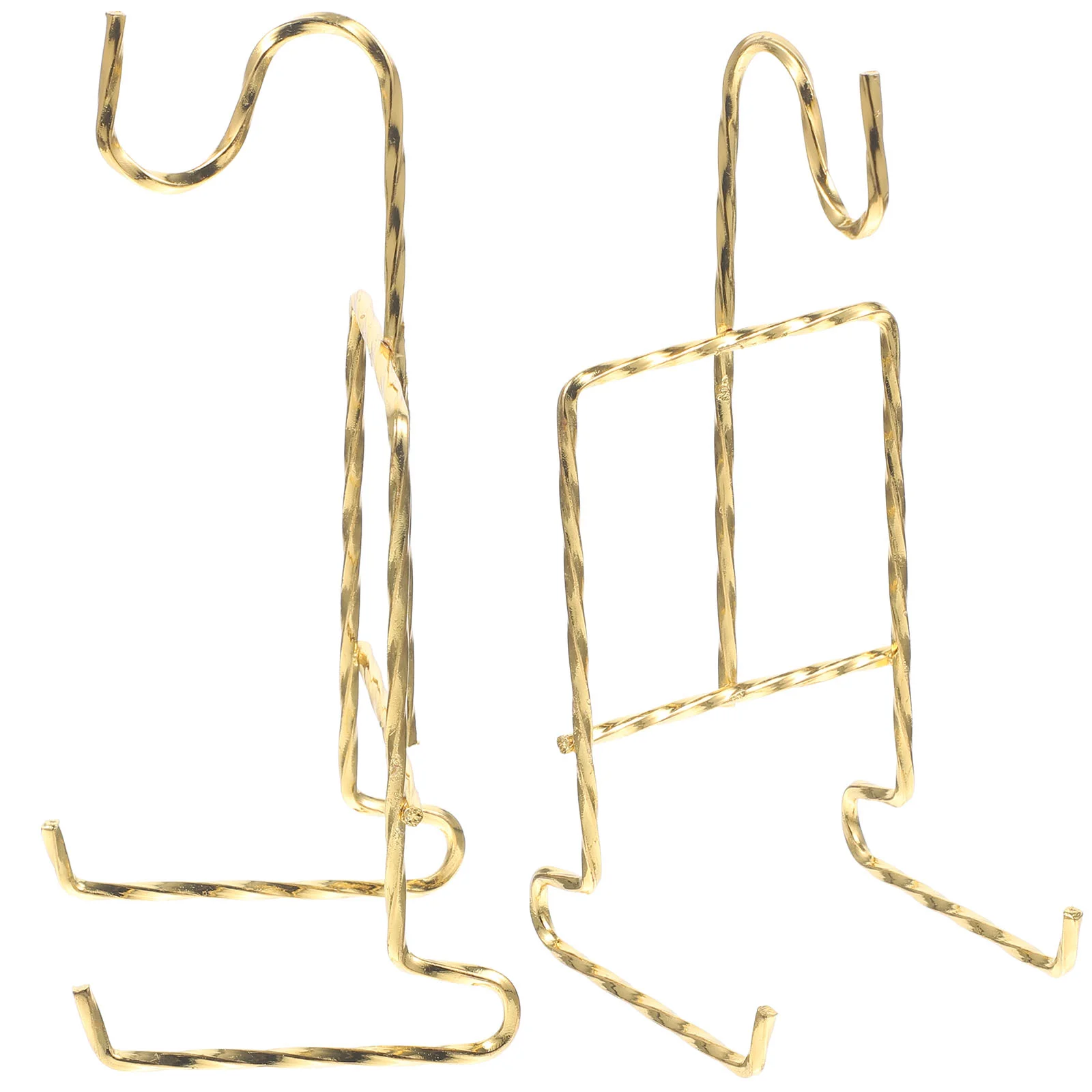 

2 Pcs Saucers Draining Hanger Dishes Drying Rack Coffee Mug Metal Holder Plate Display Holders Organizer Stand Iron Cup