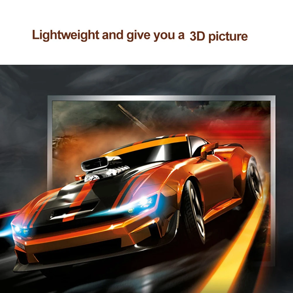 4Pcs Polarized Passive 3D Glasses For 3D TV Real Cinemas Sony Panasonic Gaming and TV Frame