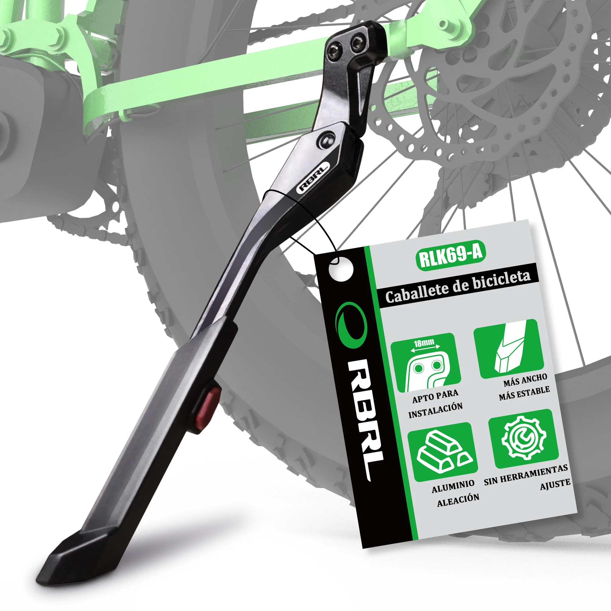 Béquille Vélo Argent NUVO 20"-28" Réglable, Cruiser Road City BMX - EBay - Foto 10